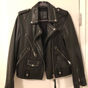 All Saints Leather Moto Jacket